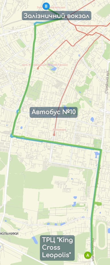 Автобус №10 маршрут