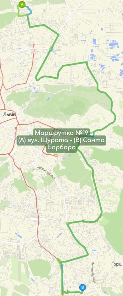 Маршрутка №19 карта