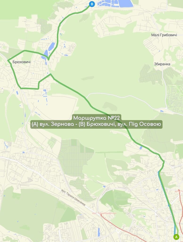 Маршрутка №22 карта