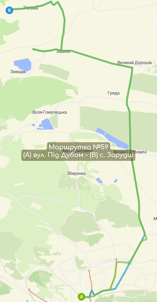 Маршрутка №59 карта