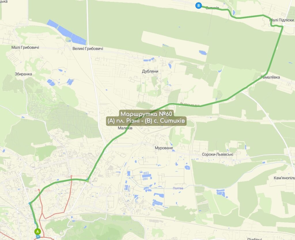 Маршрутка №60 карта