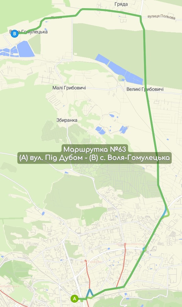 Маршрутка №63 карта