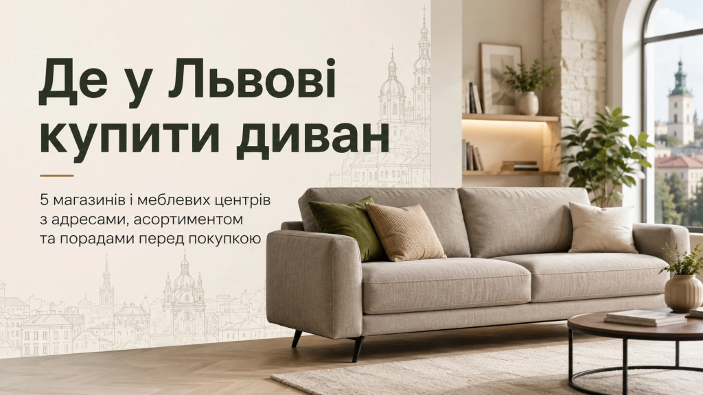 Де купити якісний диван у Львові: 5 магазинів, які варто відвідати